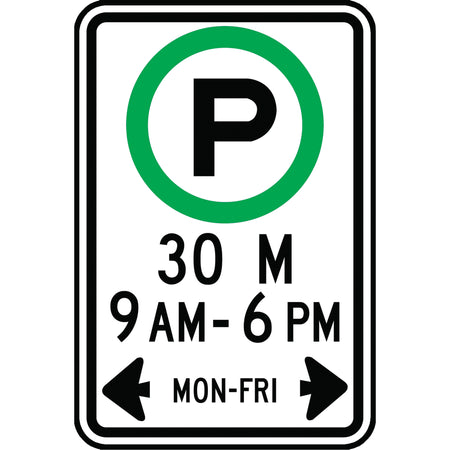 Parking Hours Sign - SAX521