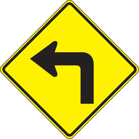 Left Turn Traffic Sign - SAX559