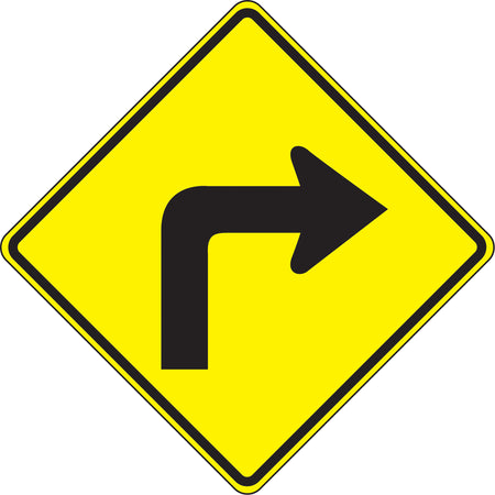 Right Turn Traffic Sign - SAX563