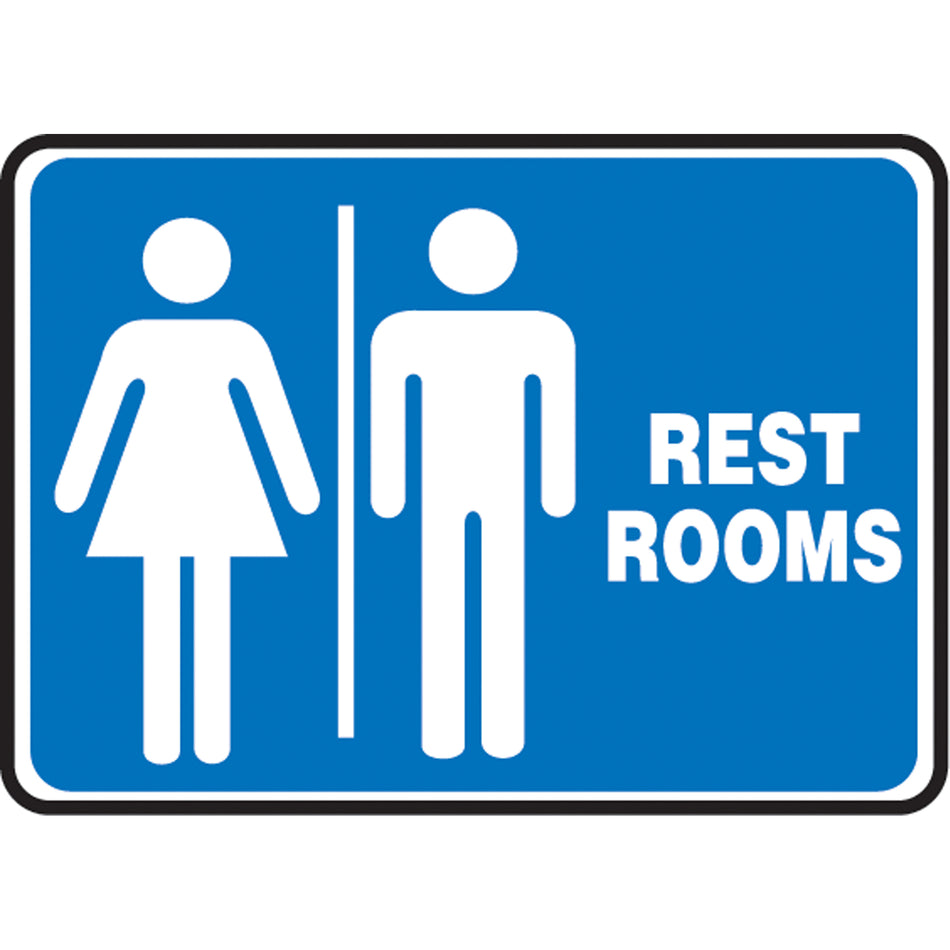 ""Rest Rooms"" Sign - SAX651