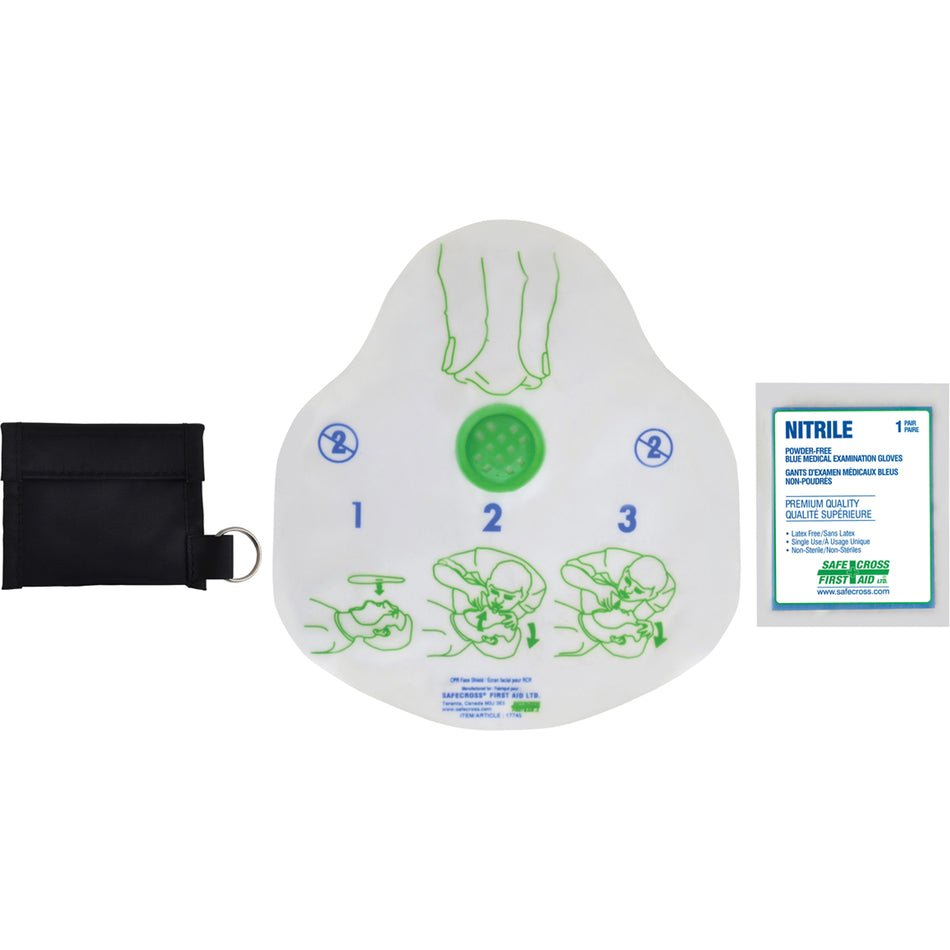 CPR Kit in Pouch With Belt Loop - SAY568