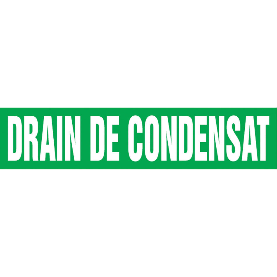 ""Drain de Condensat"" Pipe Marker - SAH181