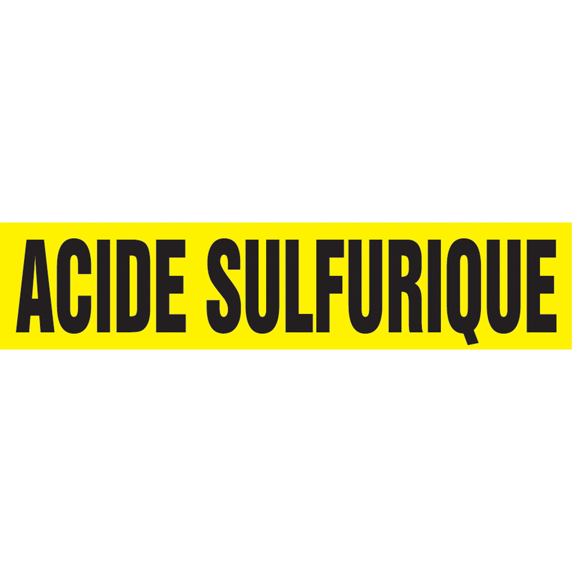 ""Acid Sulfurique"" Pipe Marker - SAH022