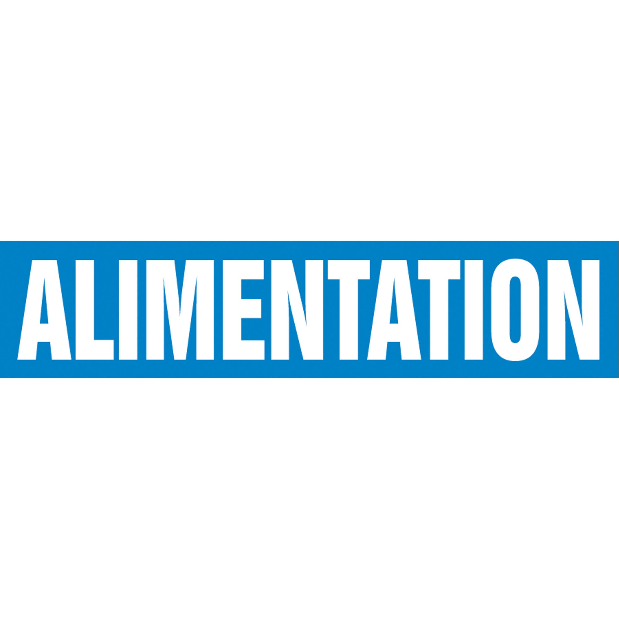 ""Alimentation"" Pipe Marker - SAH066