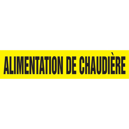 Snap Tite™ ""Alimentation de Chaudière"" Pipe Marker - SAZ146
