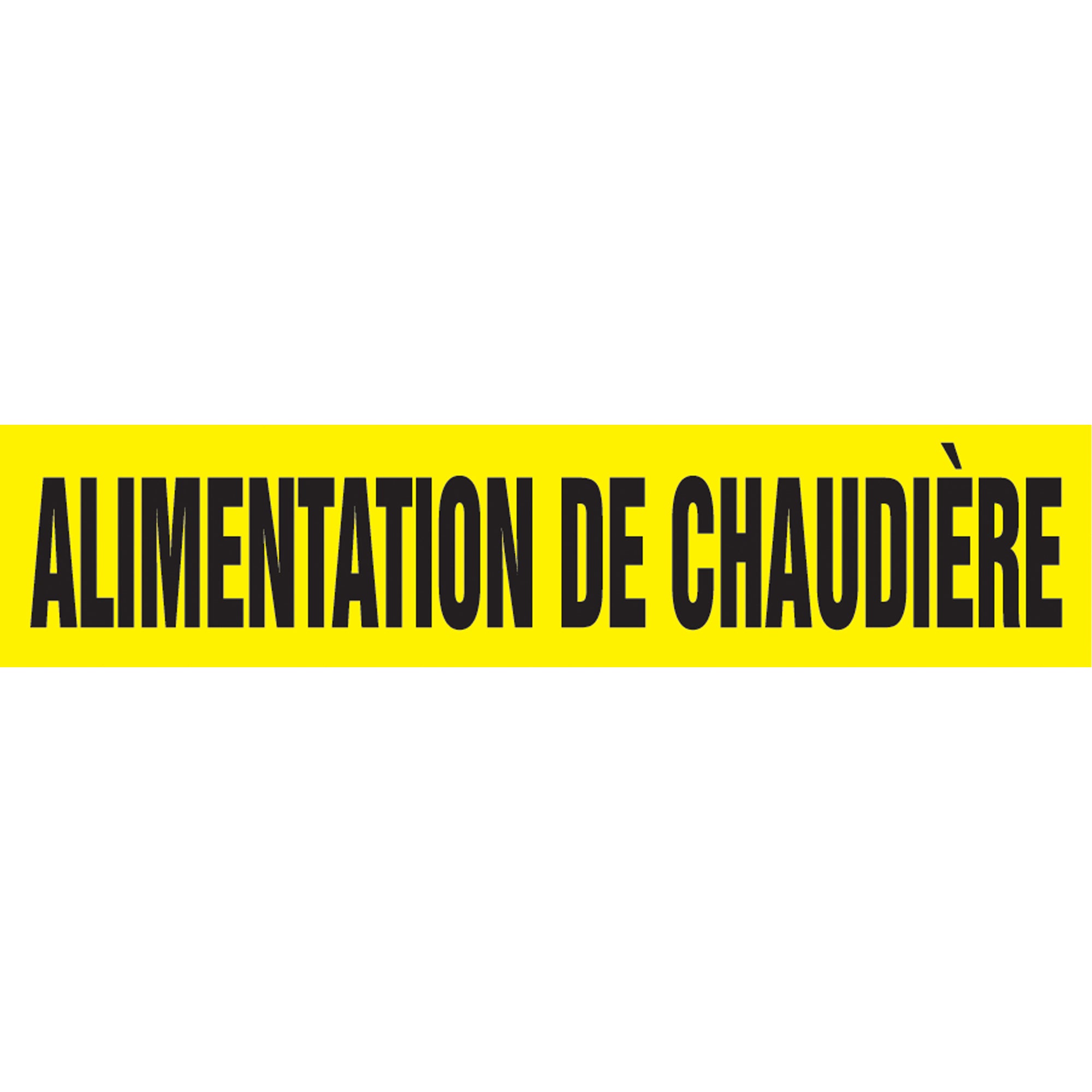 ""Alimentation de Chaudière"" Pipe Markers - SQ380