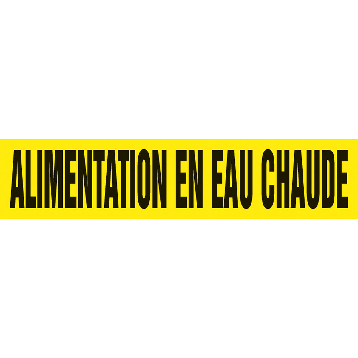 Snap Tite™ ""Alimentation en Eau Chaude"" Pipe Marker - SAZ156
