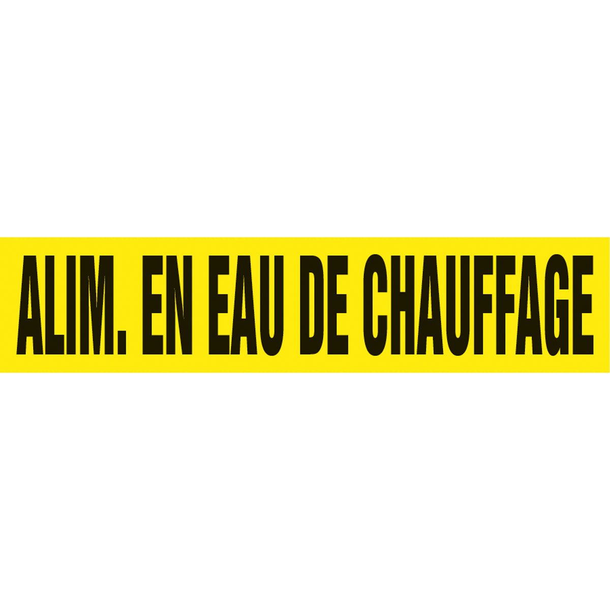 ""Alim. En Eau de Chauffage"" Pipe Markers - SQ394