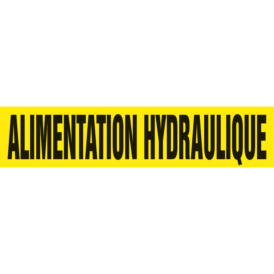 ""Alimentation Hydraulique"" Pipe Markers - SQ415