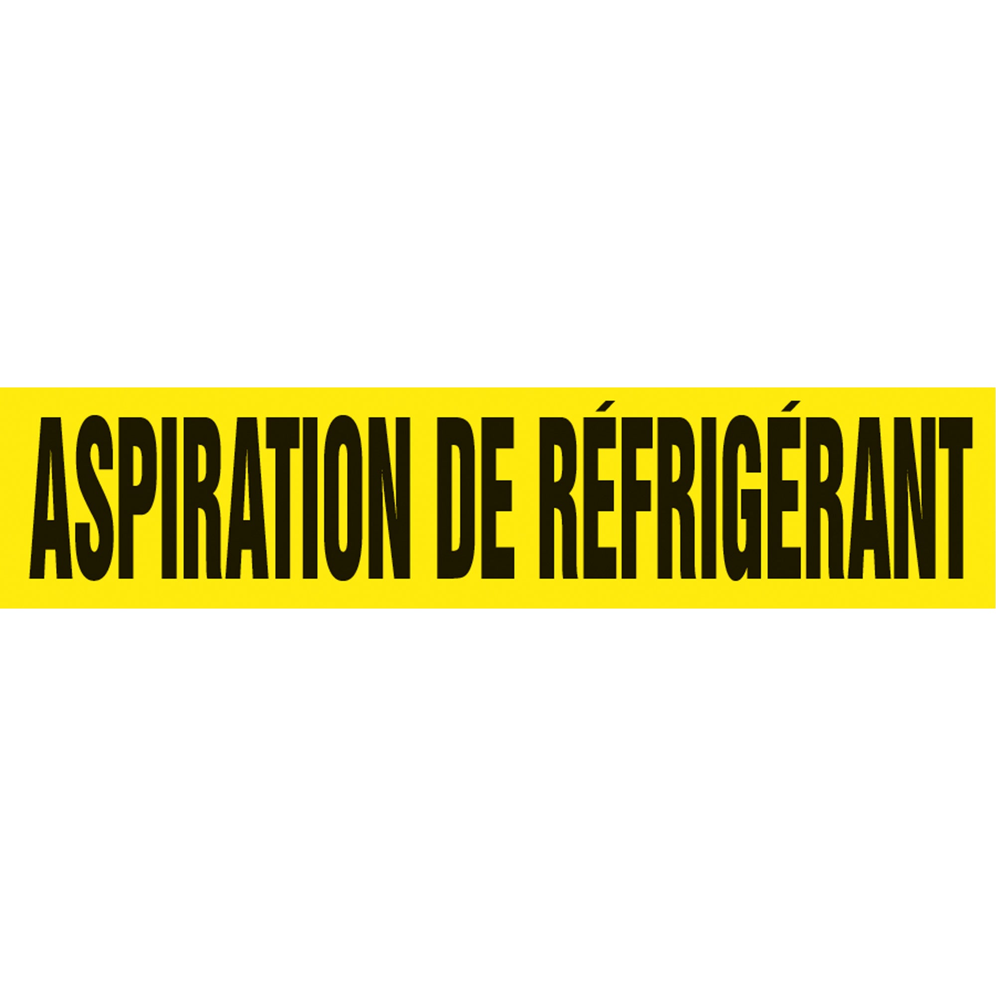 ""Aspiration de Réfrigérant"" Pipe Marker - SAH115