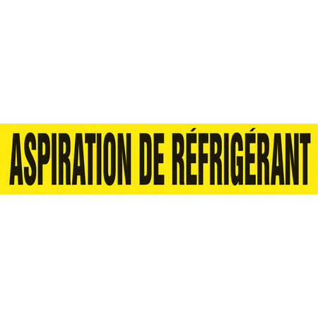 Snap Tite™ ""Aspiration de Réfrigérant"" Pipe Marker - SAZ191