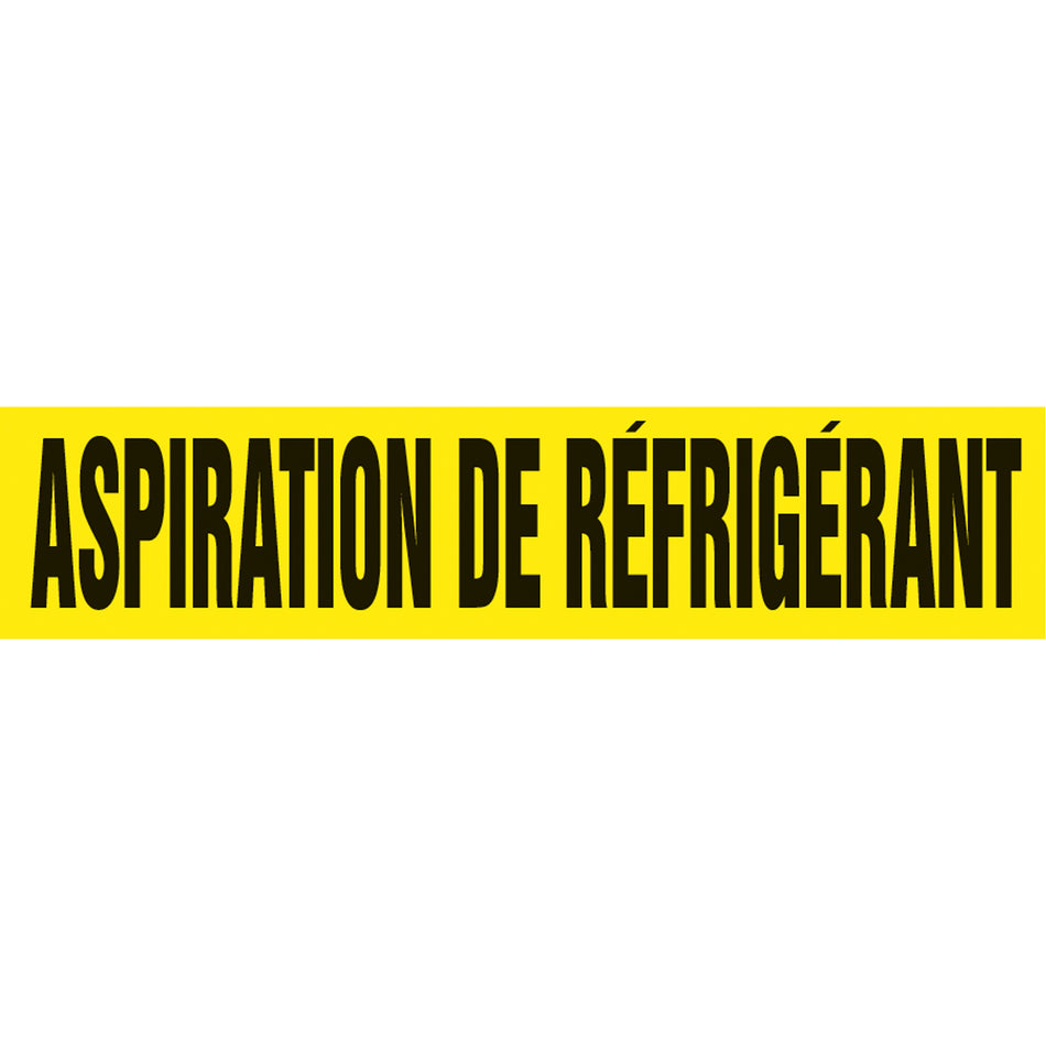 ""Aspiration de Réfrigérant"" Pipe Markers - SQ425