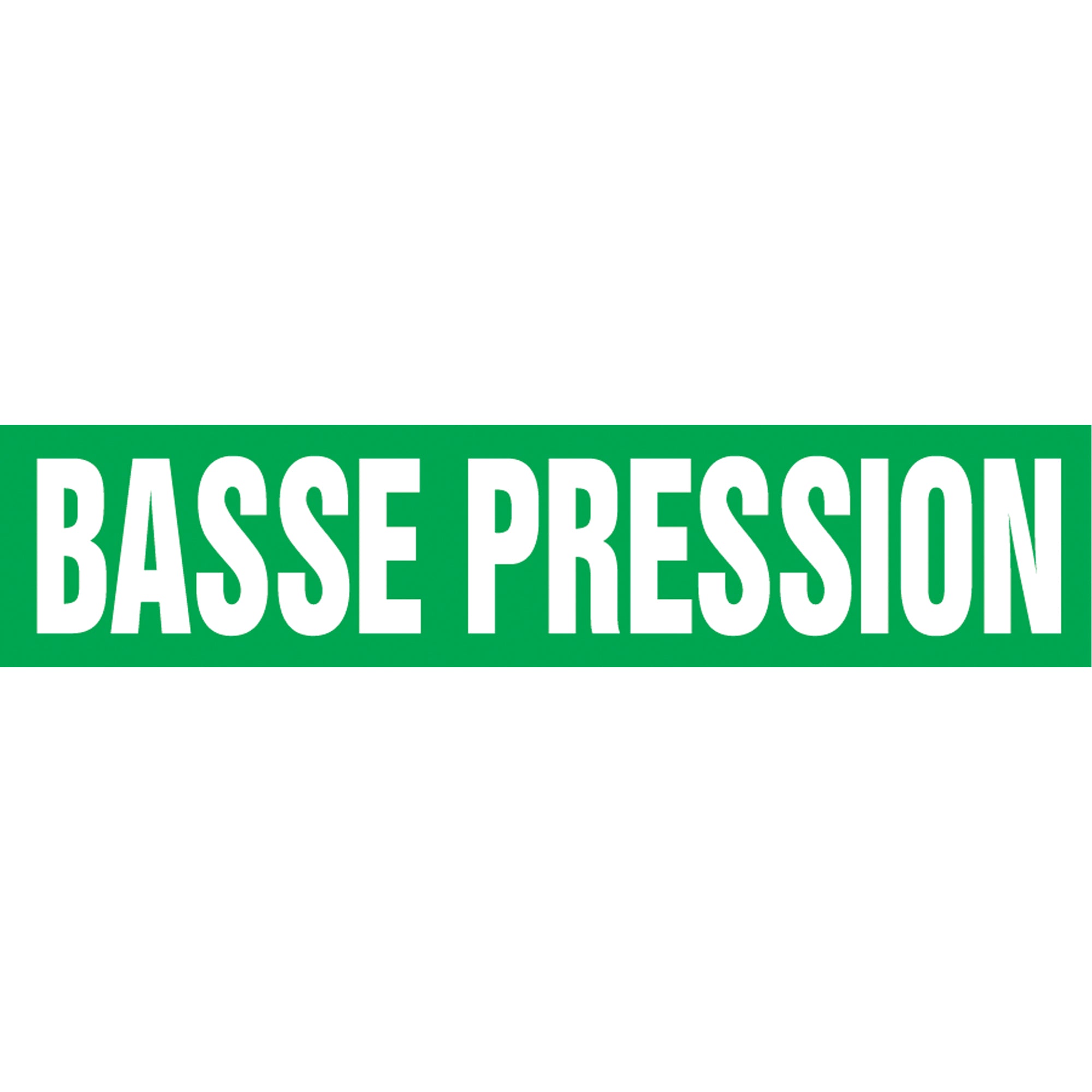 ""Basse Pression"" Pipe Marker - SAH129