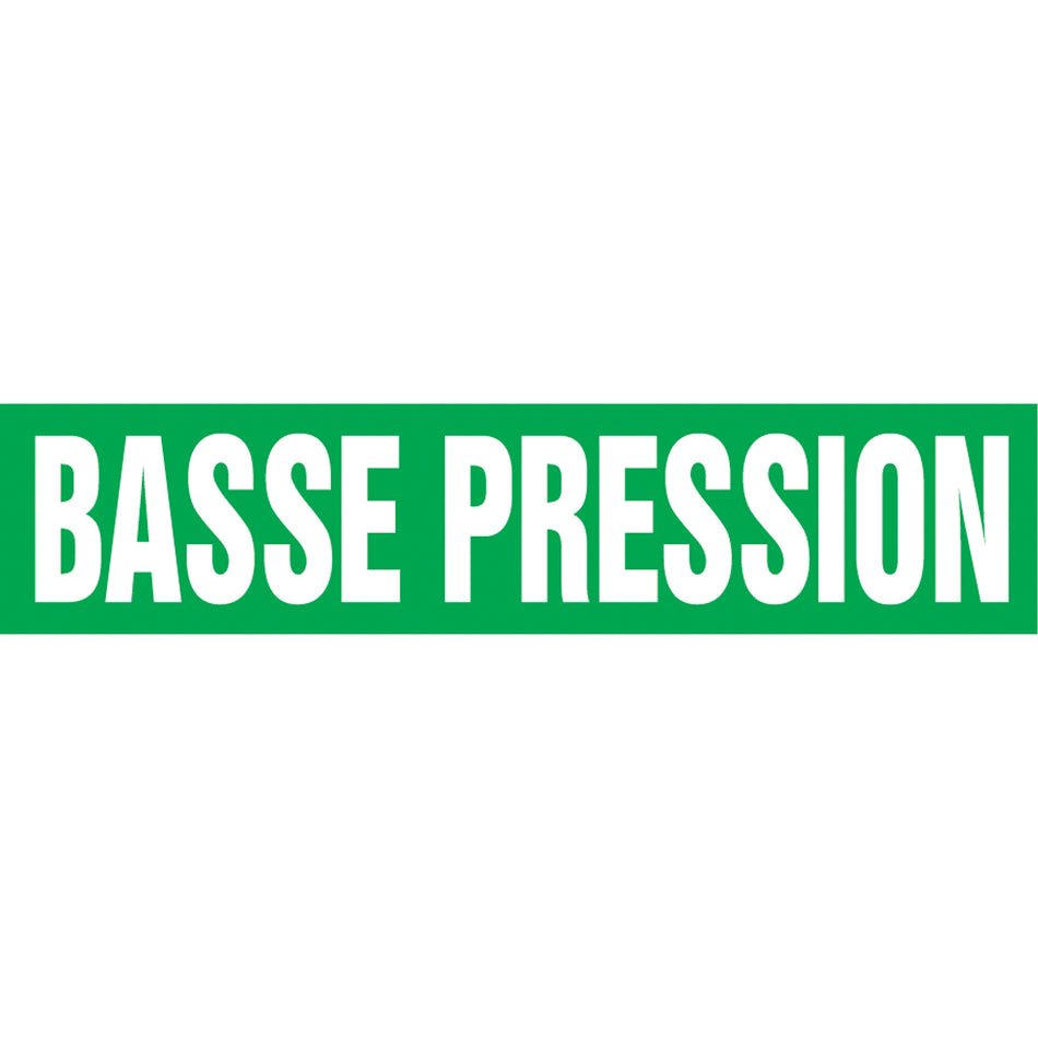 Snap Tite™ ""Basse Pression"" Pipe Marker - SAZ216