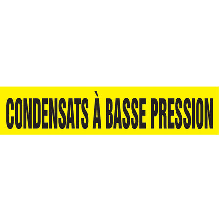 ""Condensats À Basse Pression"" Pipe Markers - SBA683