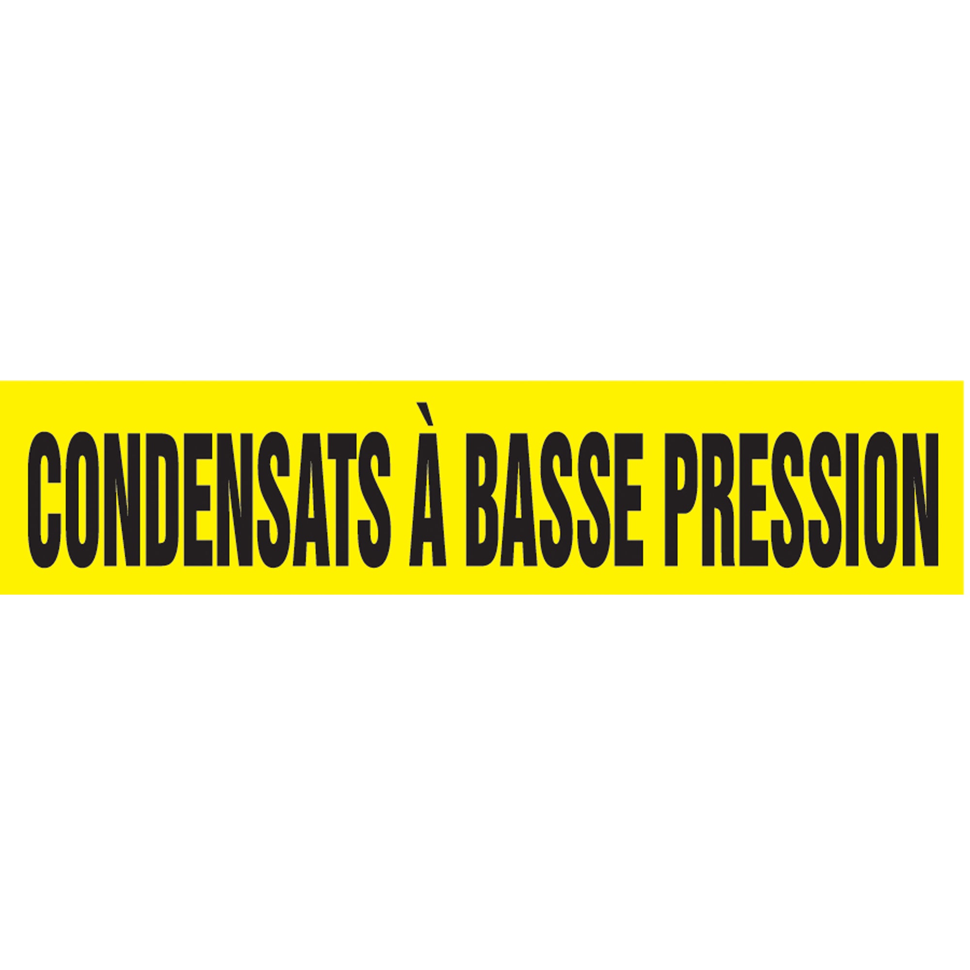 ""Condensats à Basse Pression"" Pipe Marker - SAY964