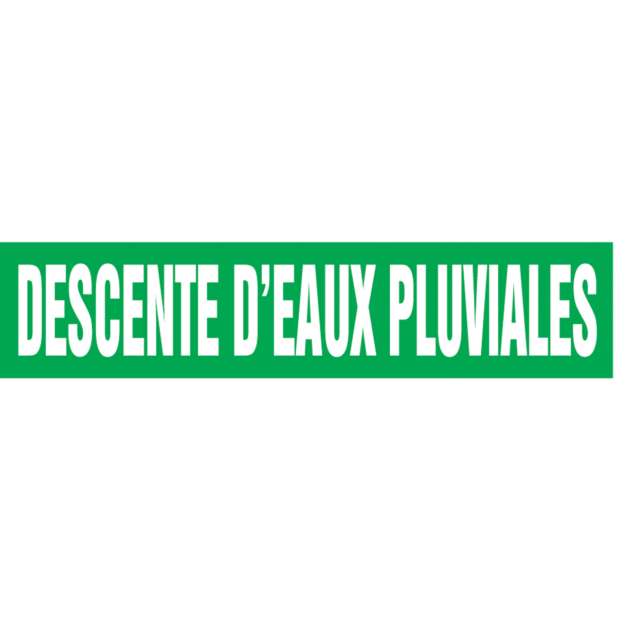 ""Descente d'Eaux Pluviales"" Pipe Marker - SAY966