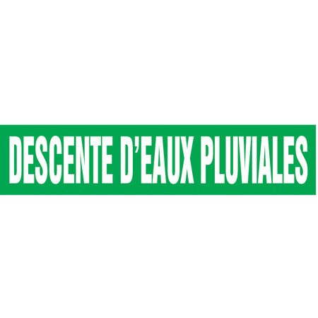 ""Descente d'Eaux Pluviales"" Pipe Markers - SQ530