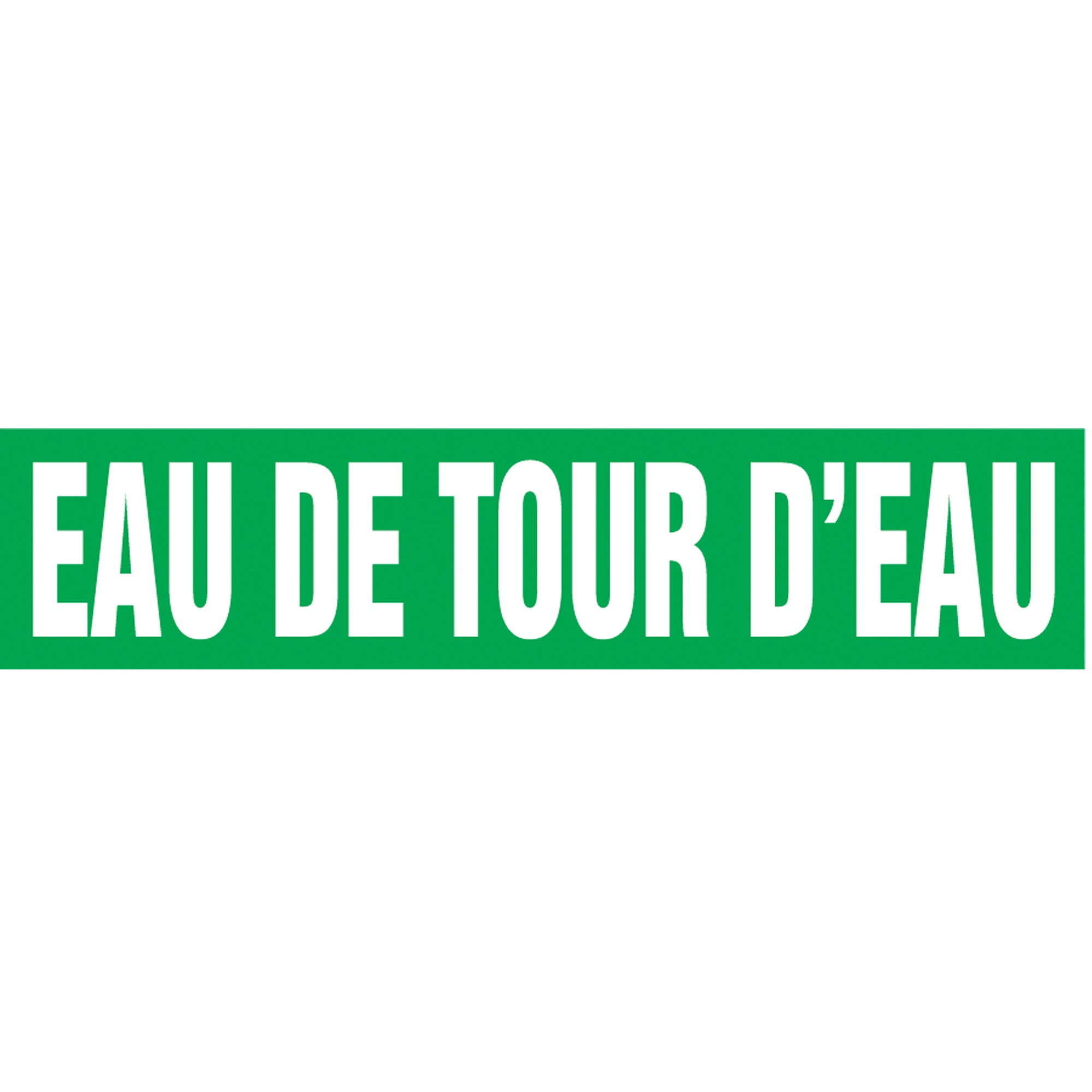 Snap Tite™ ""Eau de Tour d'Eau"" Pipe Marker - SAZ296