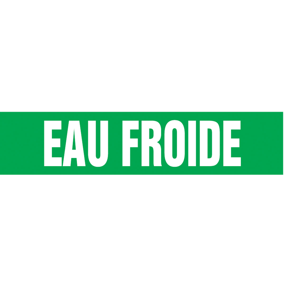 ""Eau Froid"" Pipe Marker - SAY988