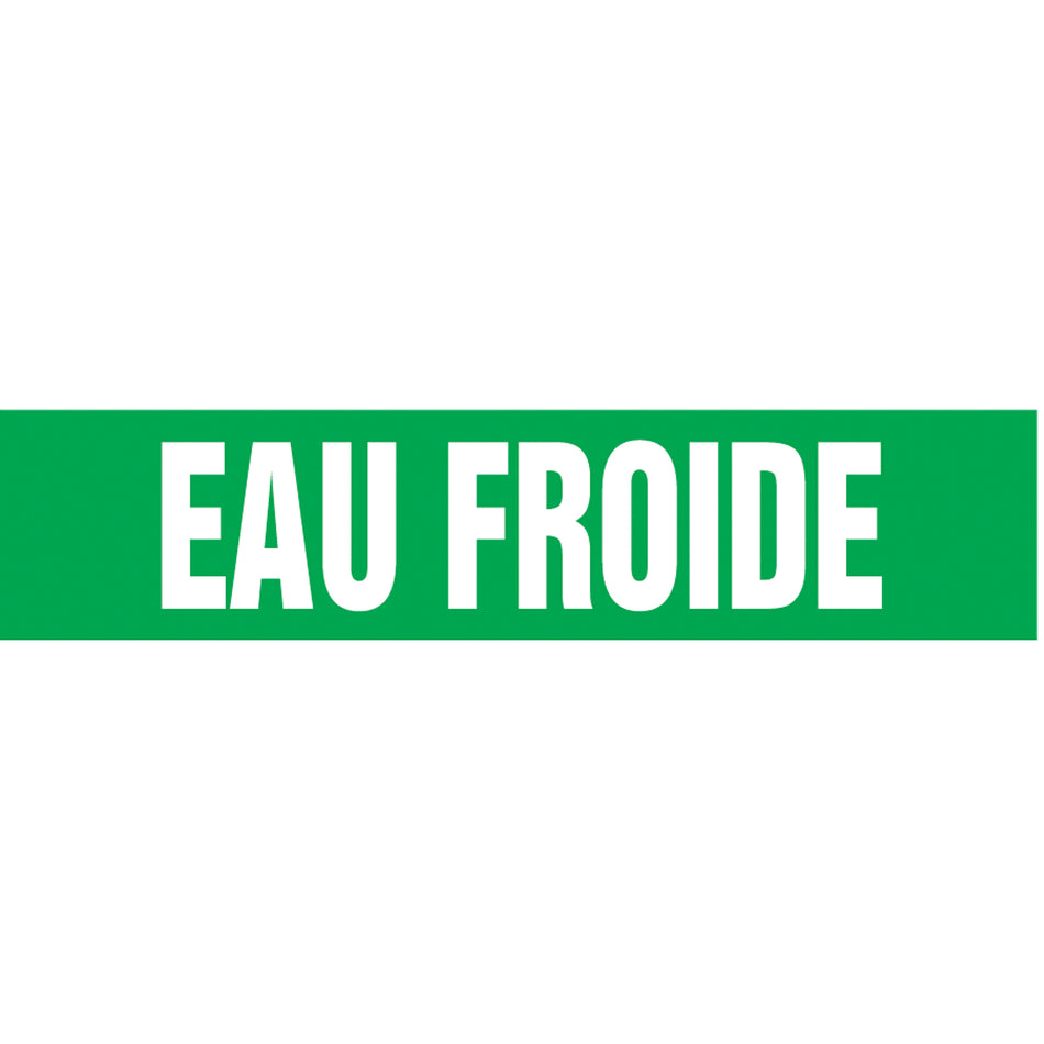 ""Eau Froide"" Pipe Markers - SQ656