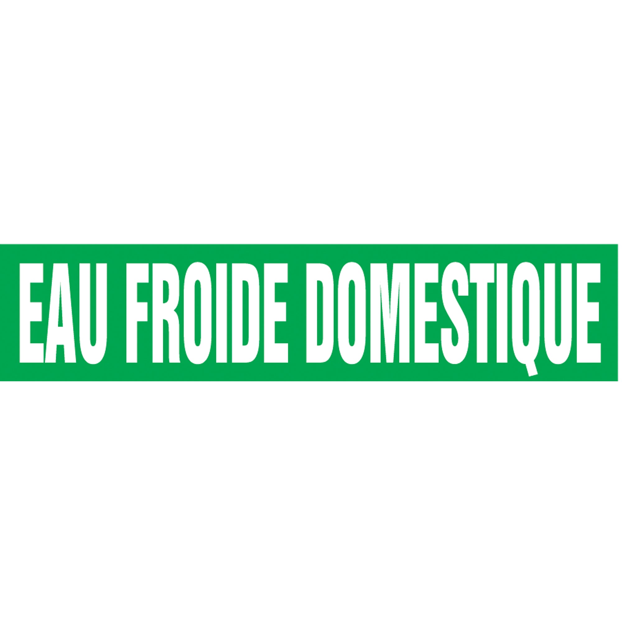 ""Eau Froide Domestique"" Pipe Markers - SQ660