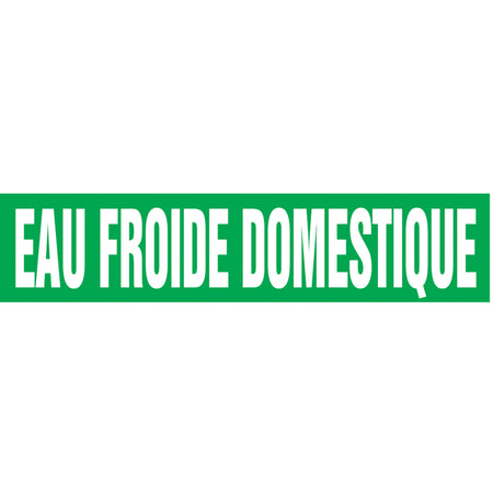 ""Eau Froide Domestique"" Pipe Markers - SQ660