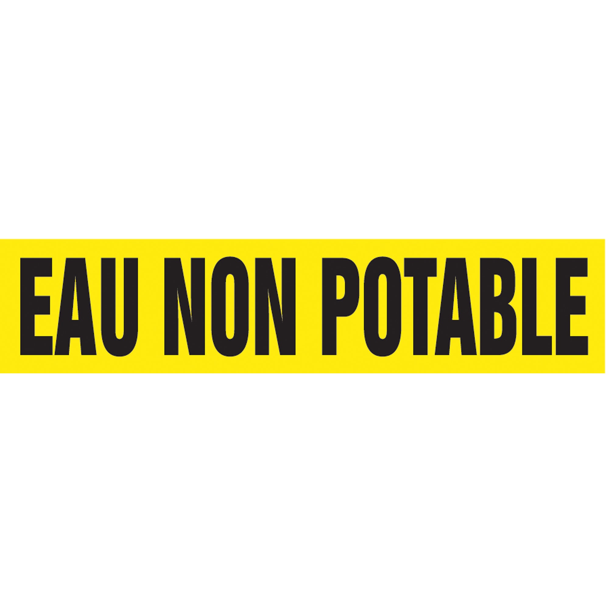 ""Eau Non Potable"" Pipe Marker - SAH241