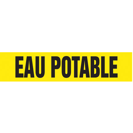 ""Eau Potable"" Pipe Marker - SAH243