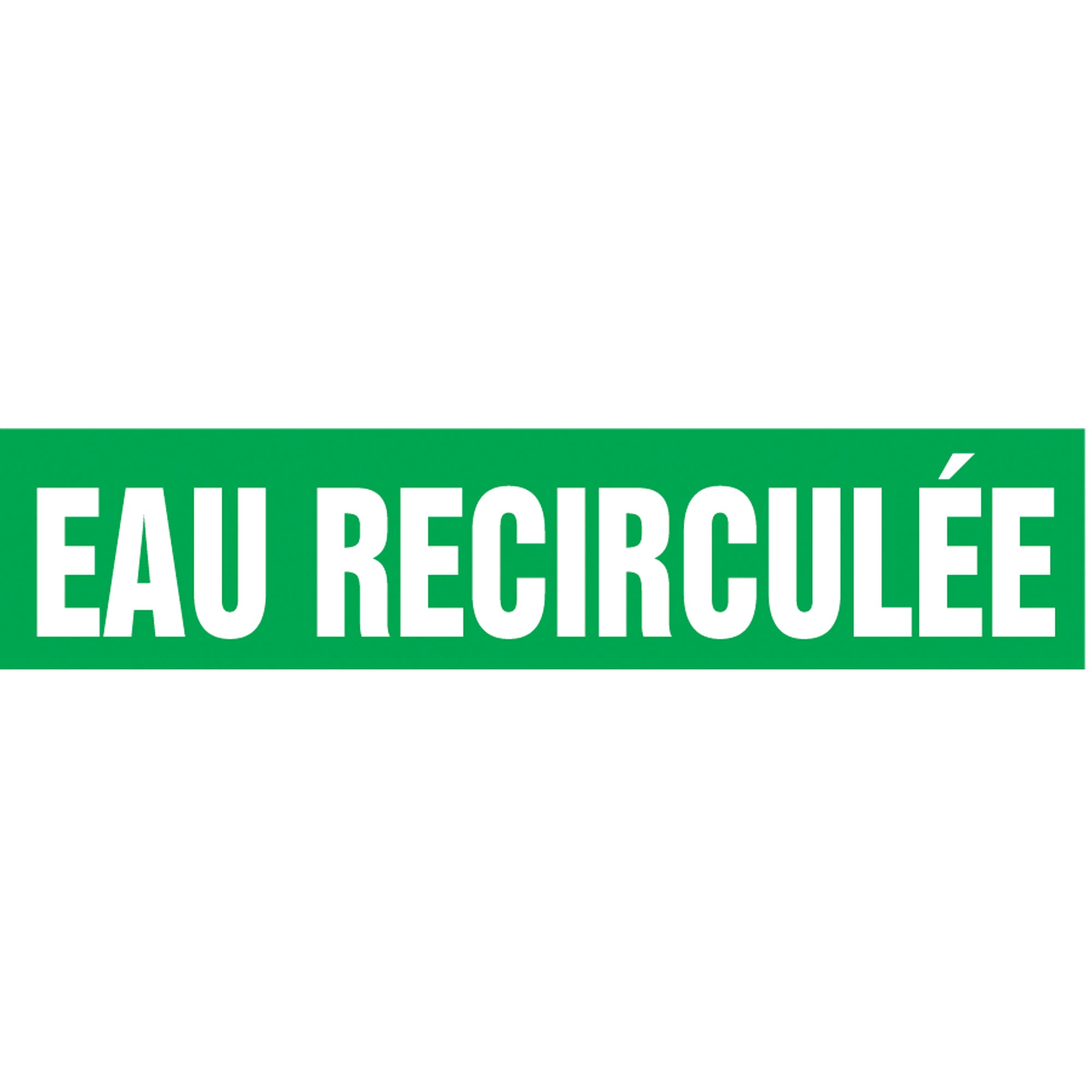 Snap Tite™ ""Eau Recirculée"" Pipe Marker - SAZ331