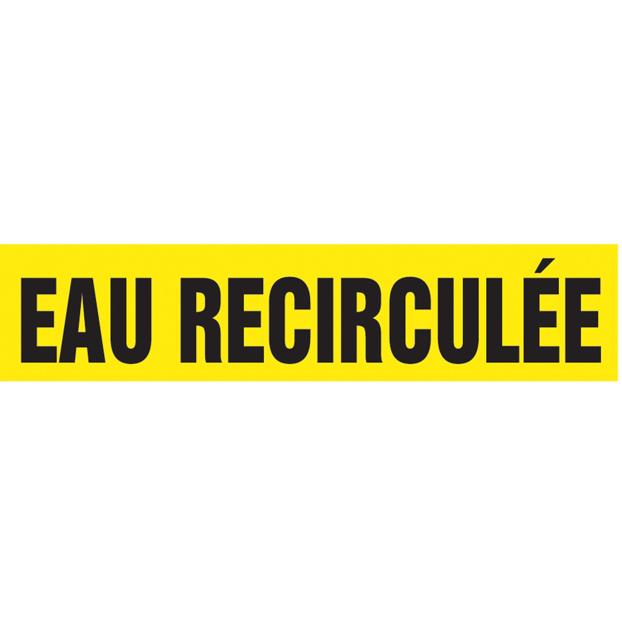 ""Eau Recirculée"" Pipe Marker - SAH247