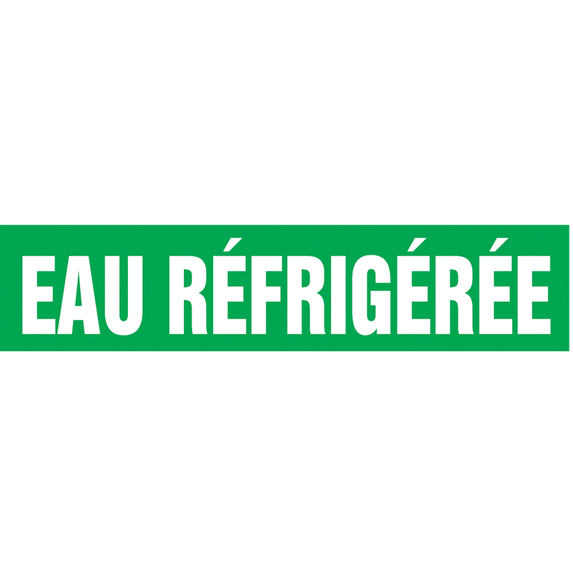 ""Eau Réfrigérée"" Pipe Marker - SAZ005