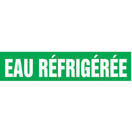 Snap Tite™ ""Eau Réfrigérée"" Pipe Marker - SAZ341