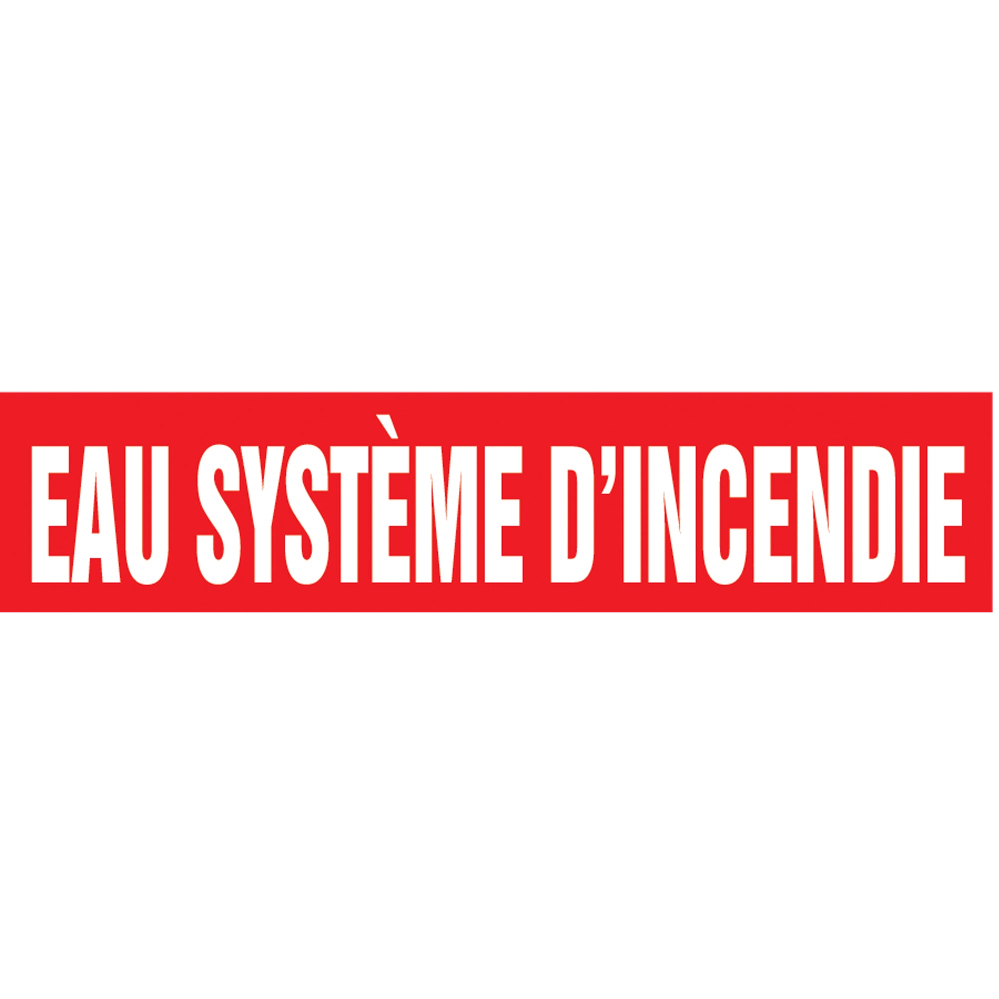 Snap Tite™ ""Eau Système d'Incendie"" Pipe Marker - SAZ346