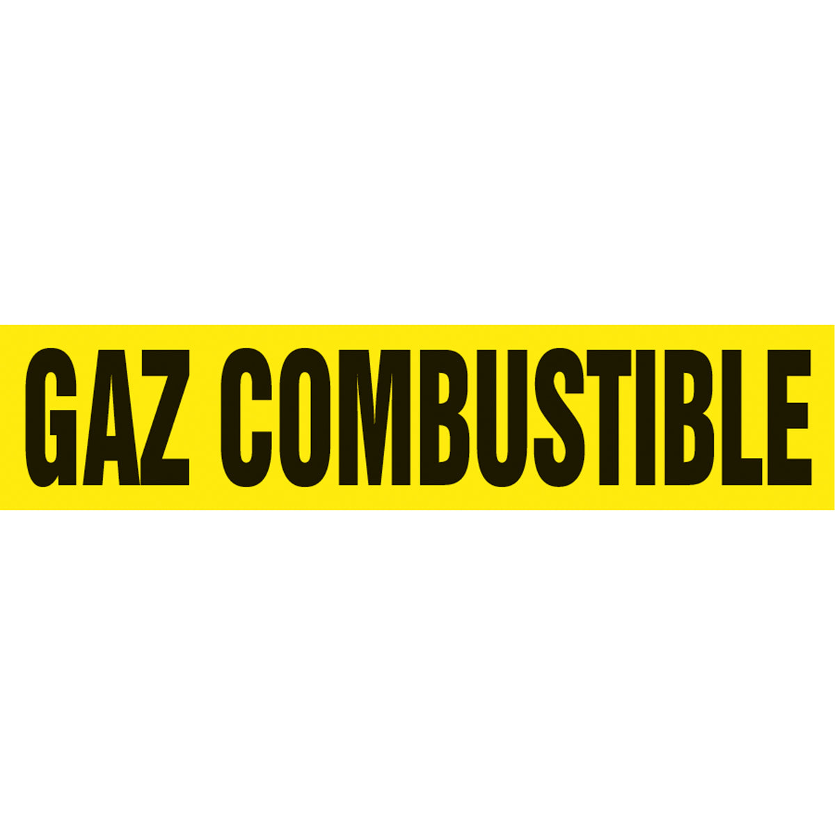 ""Gaz Combustible"" Pipe Marker - SAZ023
