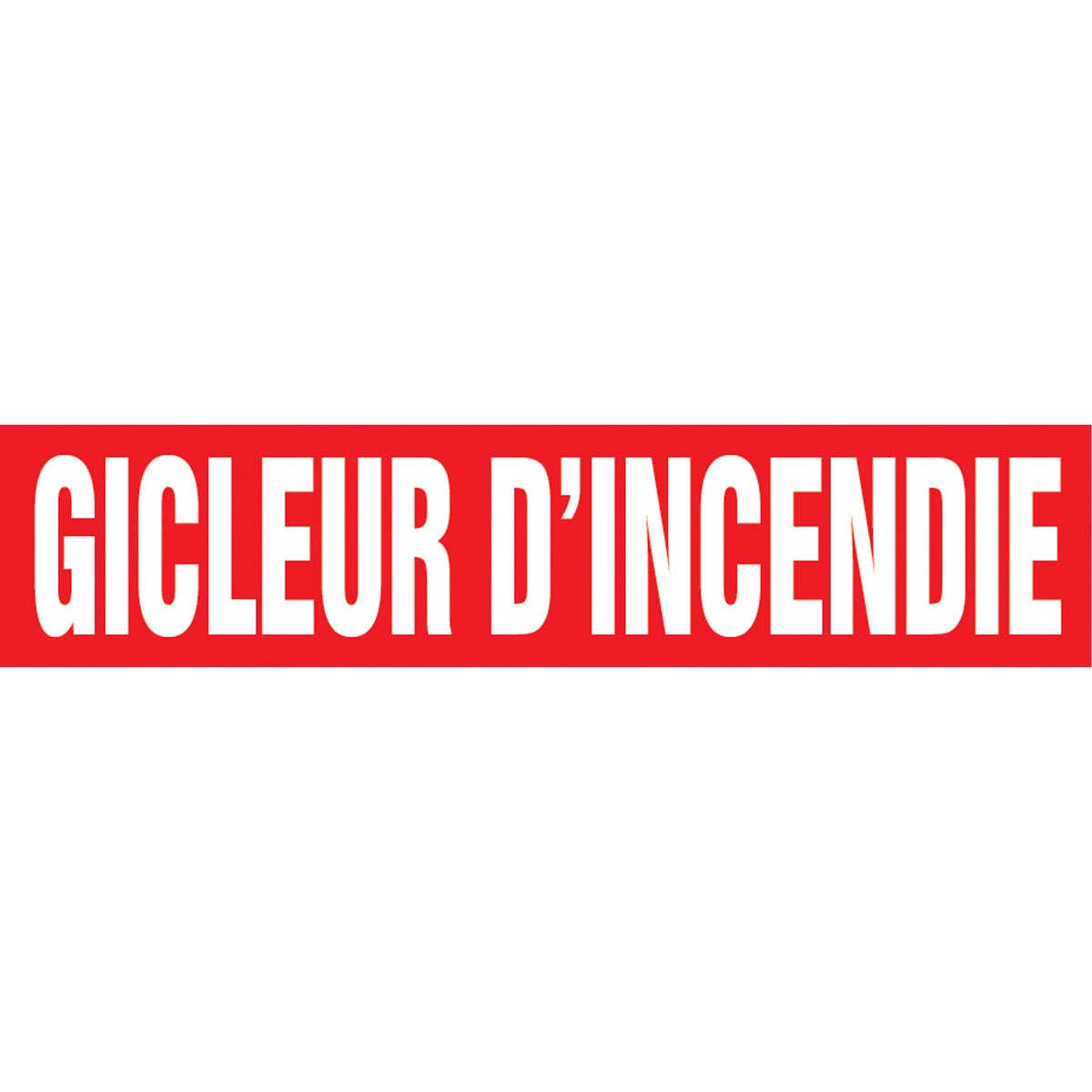 Snap Tite™ ""Gicleur d'Incendie"" Pipe Marker - SAZ411