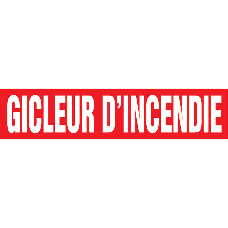 Snap Tite™ ""Gicleur d'Incendie"" Pipe Marker - SAZ411