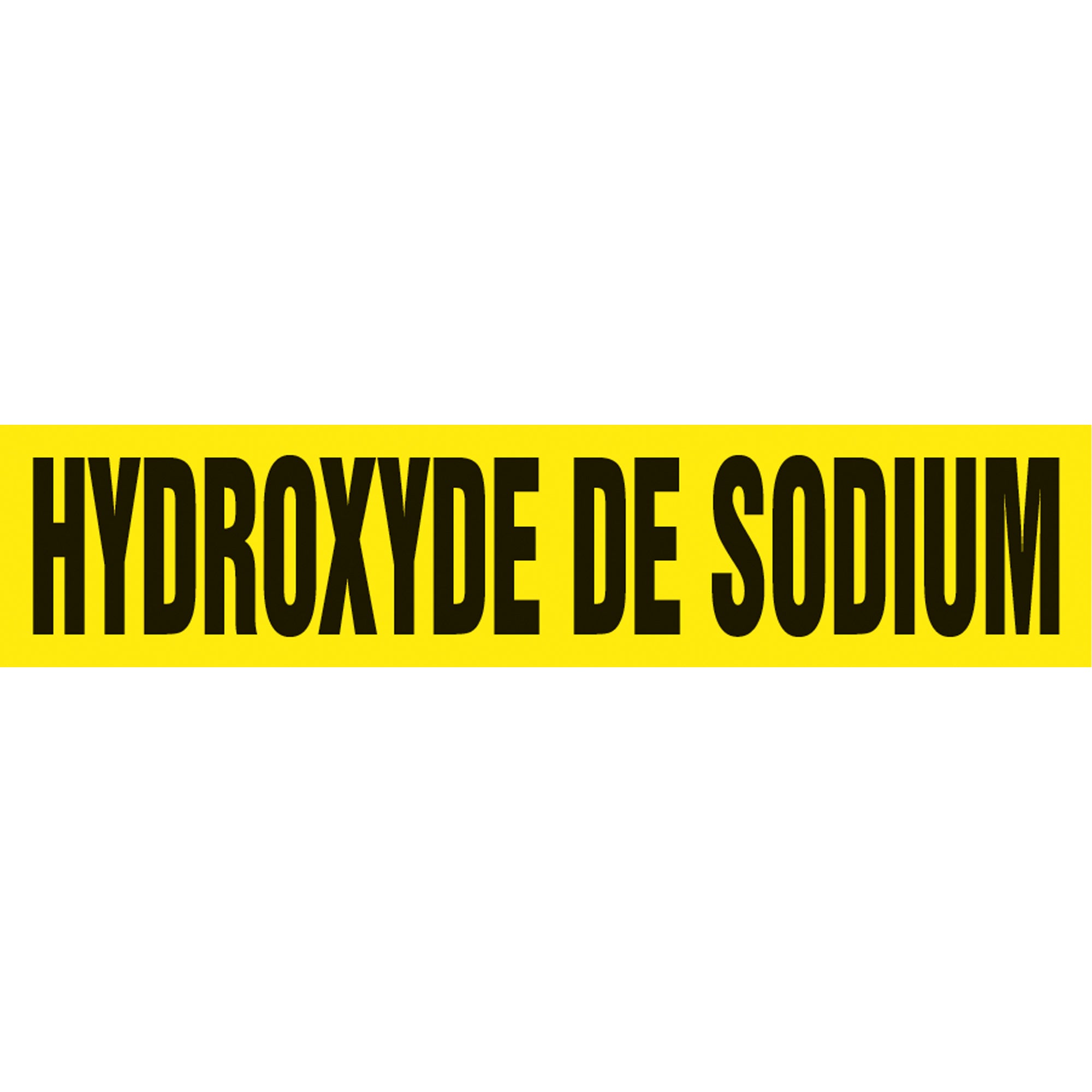 ""Hydroxyde de Sodium"" Pipe Markers - SQ825