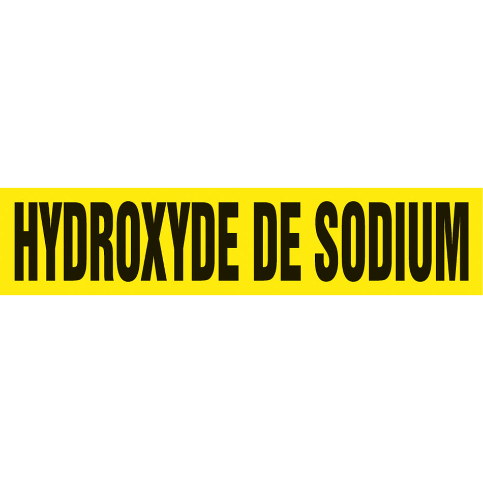 ""Hydroxyde de Sodium"" Pipe Markers - SQ825