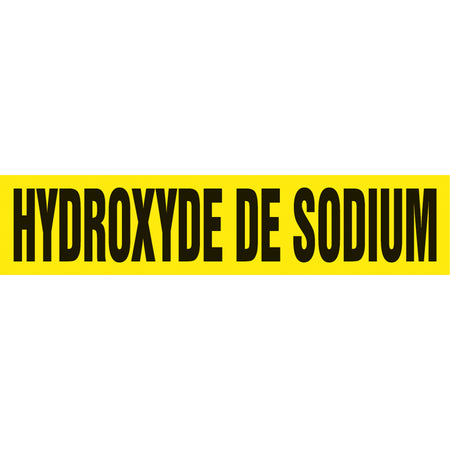 Snap Tite™ ""Hydroxyde de Sodium"" Pipe Marker - SAZ421