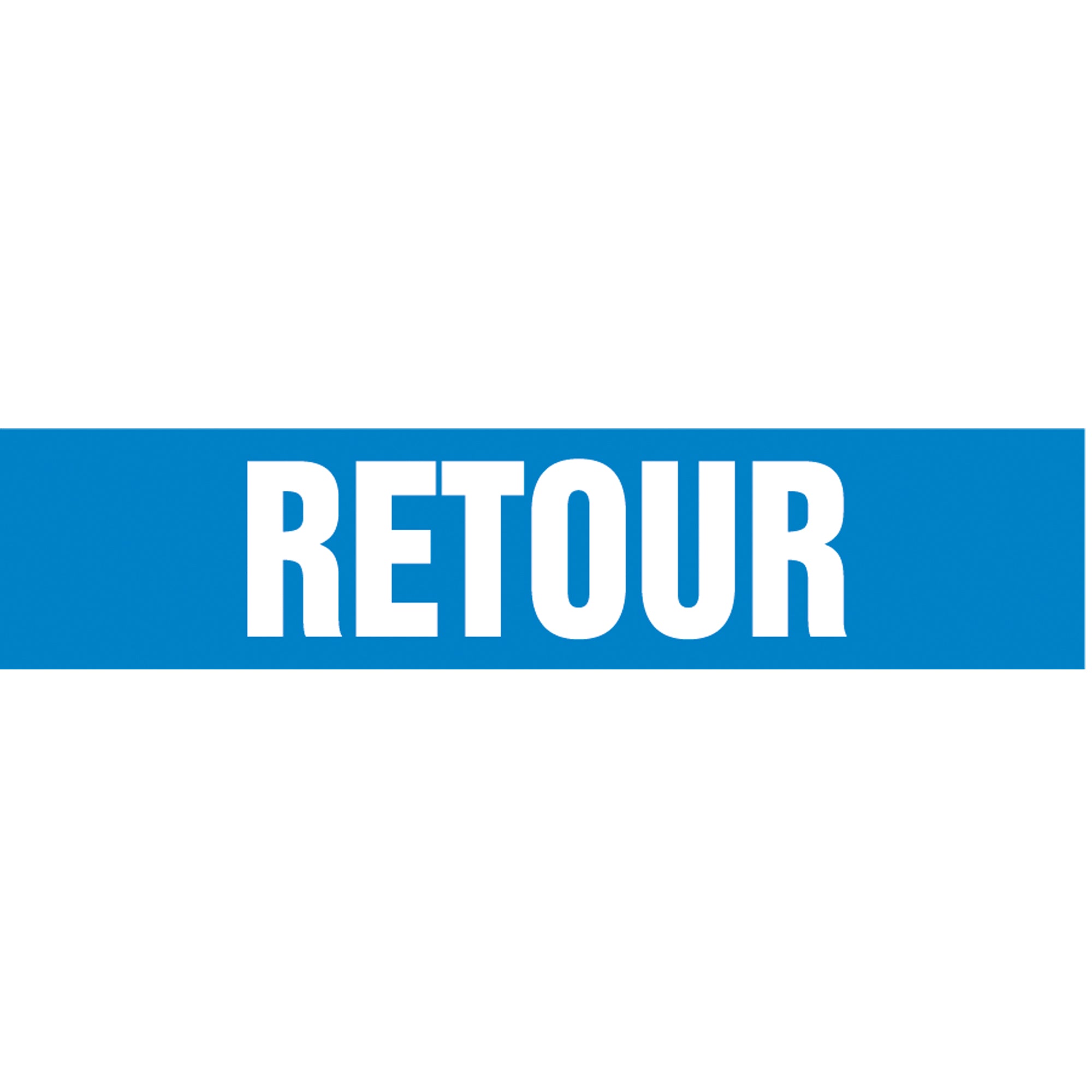 Snap Tite™ ""Retour"" Pipe Marker - SAZ436