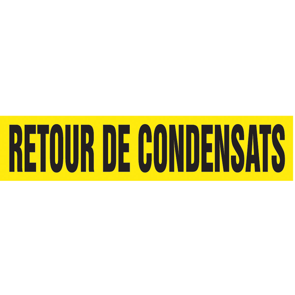 ""Retour de Condensats"" Pipe Marker - SAH385