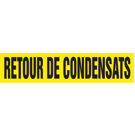 ""Retour de Condensats"" Pipe Markers - SQ951