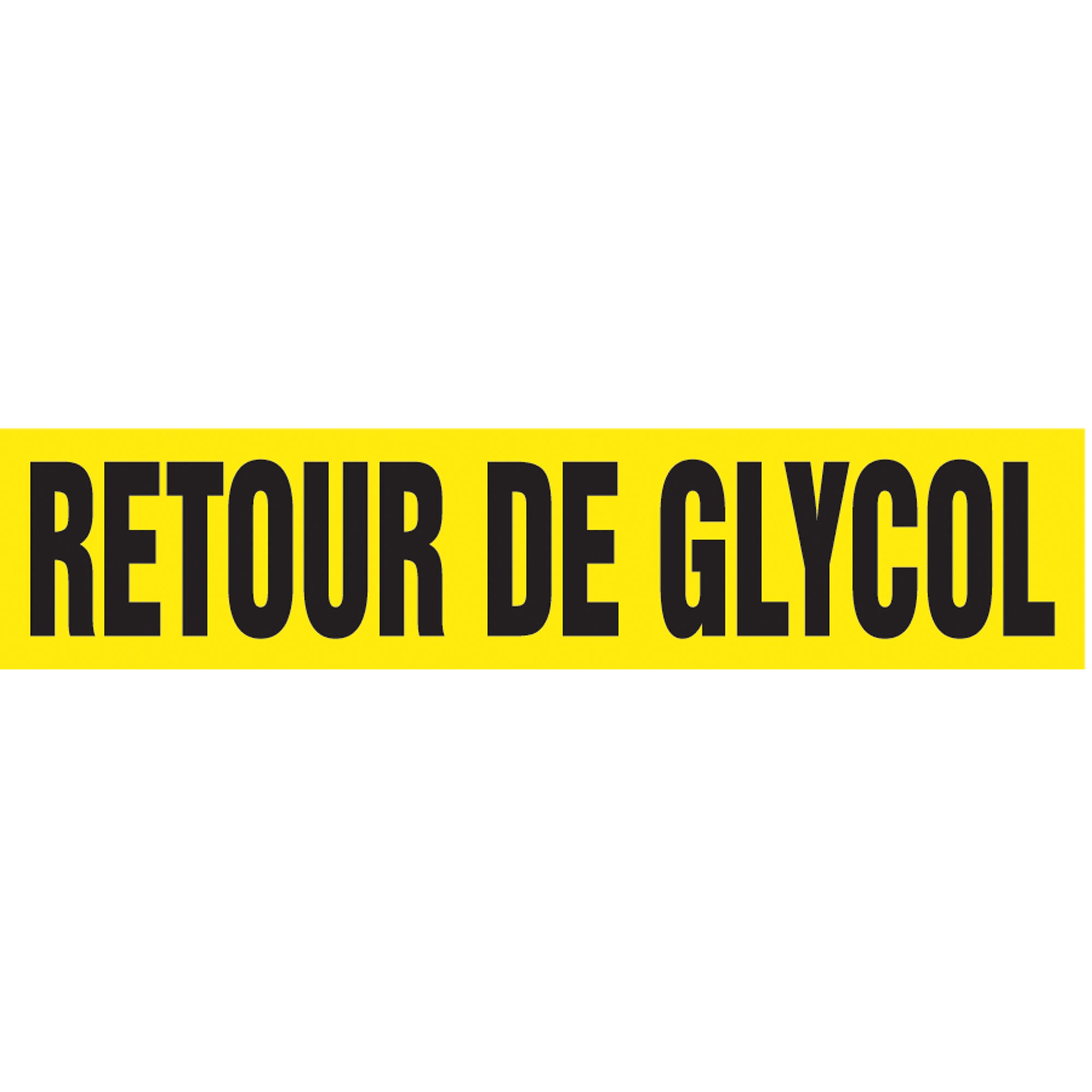 Snap Tite™ ""Retour de Glycol"" Pipe Marker - SAZ476