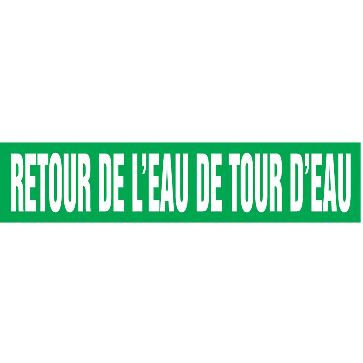 ""Retour de l'Eau de Tour d'Eau"" Pipe Marker - SAZ061