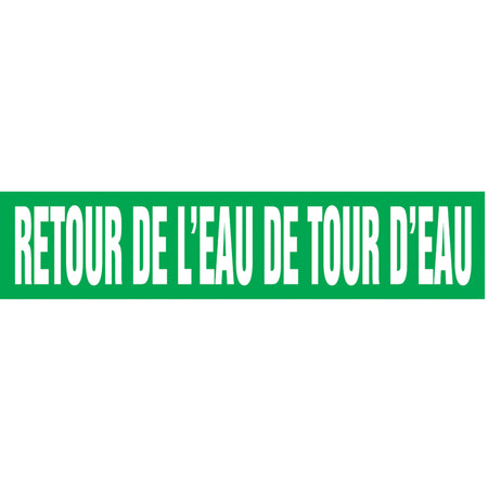 ""Retour de l'Eau de Tour d'Eau"" Pipe Marker - SAZ061