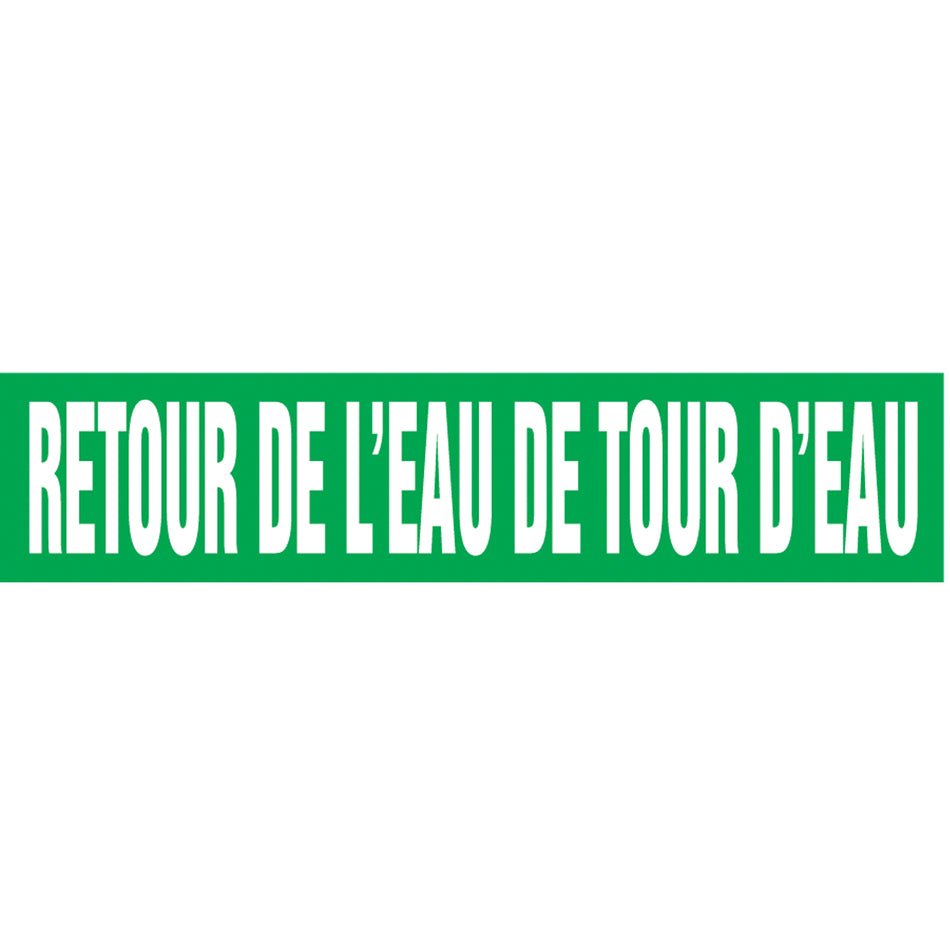 ""Retour de l'Eau de Tour d'Eau"" Pipe Marker - SAZ061