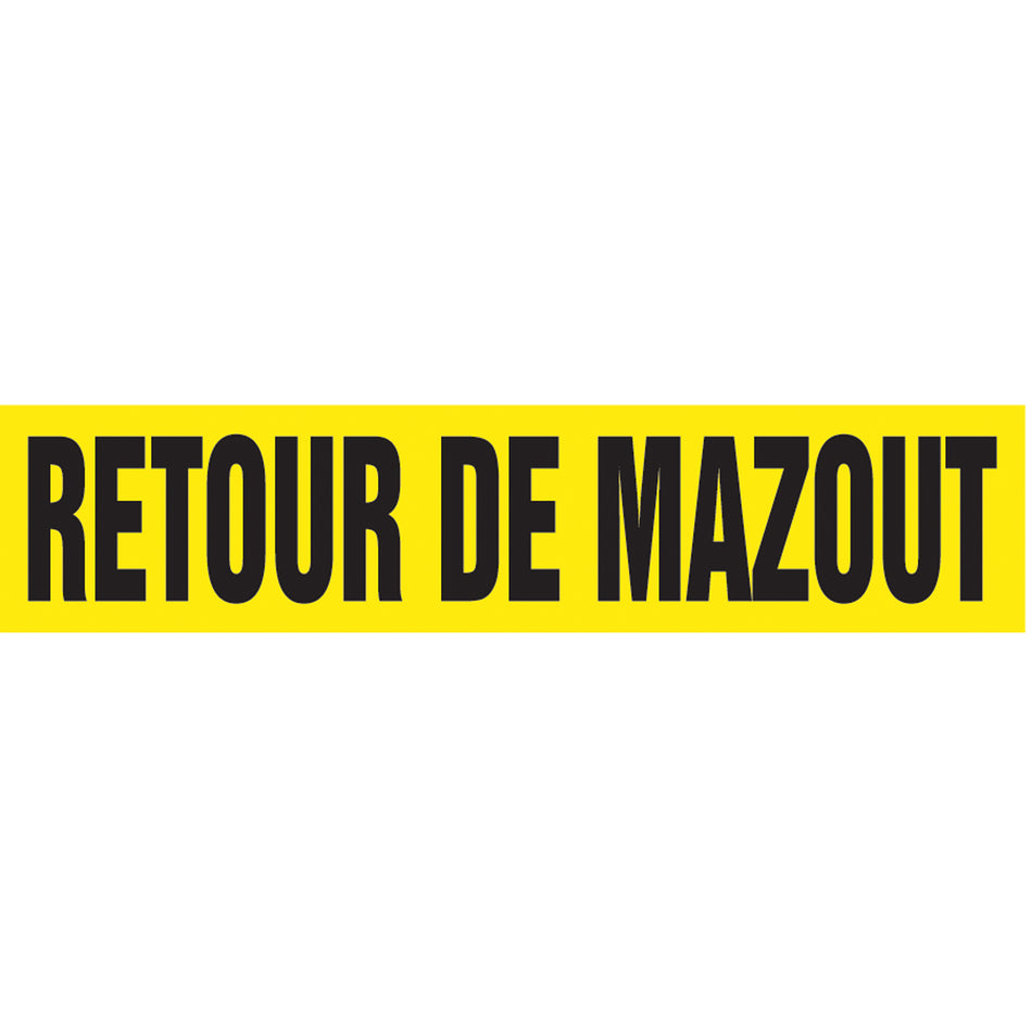 ""Retour de Mazout"" Pipe Marker - SAH392