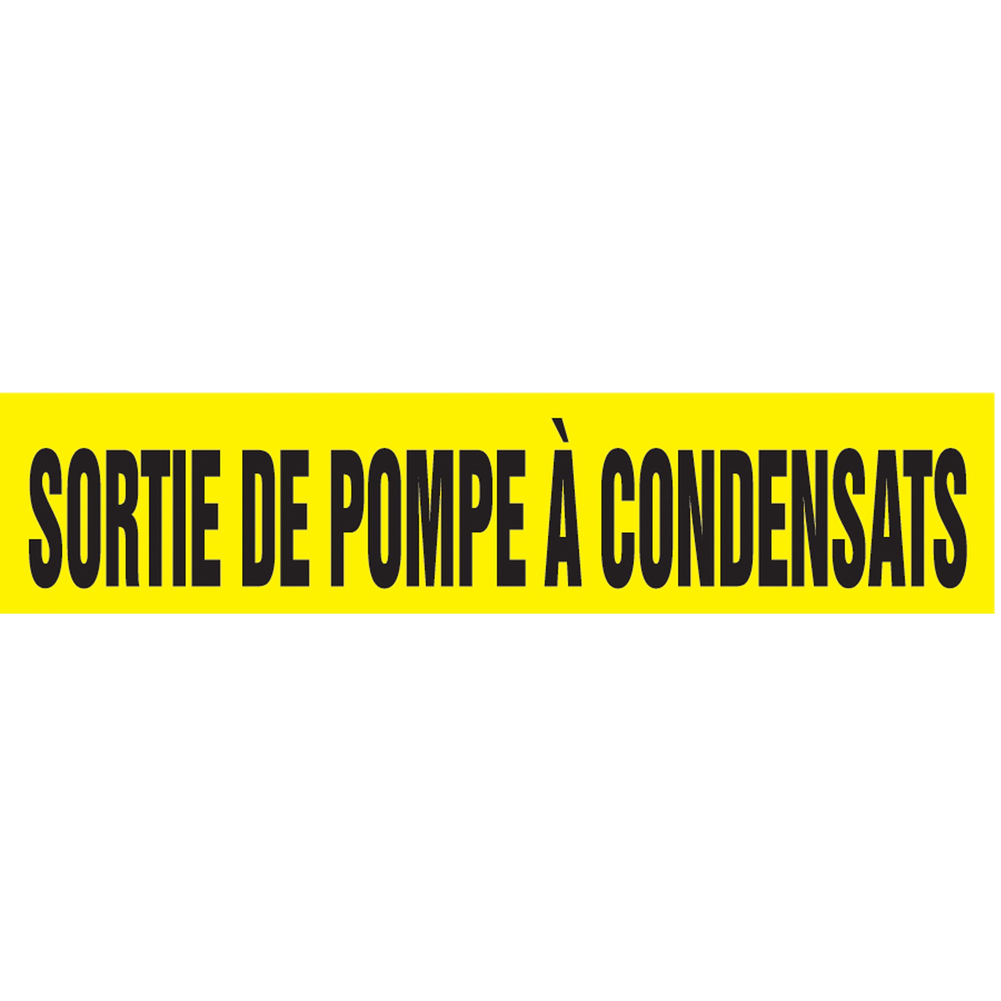 Snap Tite™ ""Sortie de Pompe À Condensats"" Pipe Marker - SAZ501
