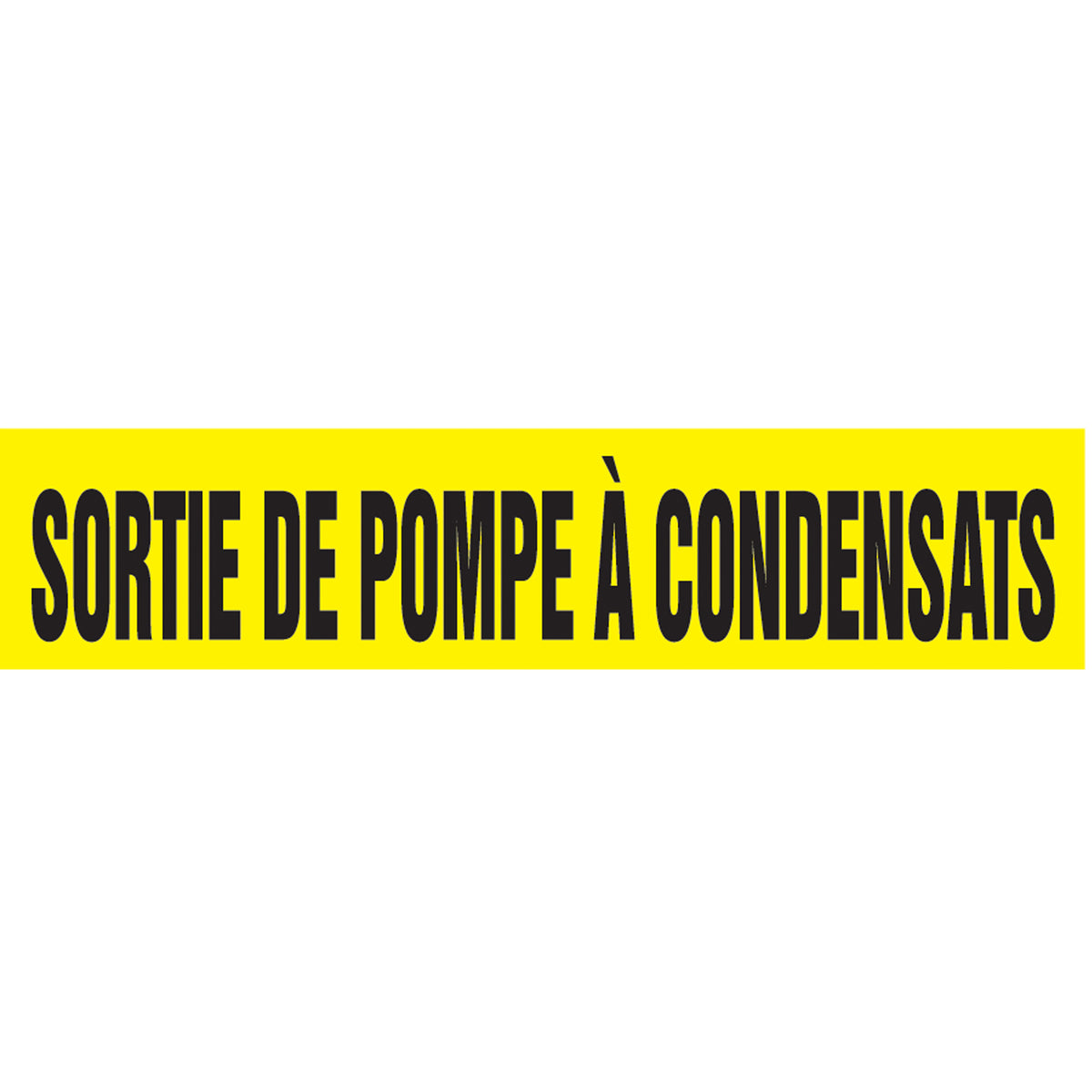 ""Sortie de Pompe"" Pipe Marker - SAZ069